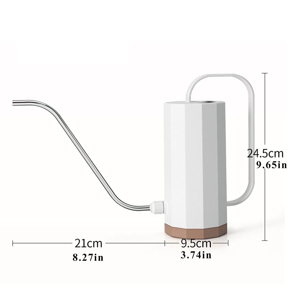 Esta regadera de jardín, regadera de plástico de 1200 ml, regadera para Plantas de Interior con Boquilla Larga, regadera pequeña para Plantas de Exterior, Interior, casa y jardín, regadera p