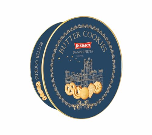 Image of BakeMate Danish Fiesta Butter Cookies - 114g | Festivals & Special OccasionsClassic Butter Cookies in Tin Box |