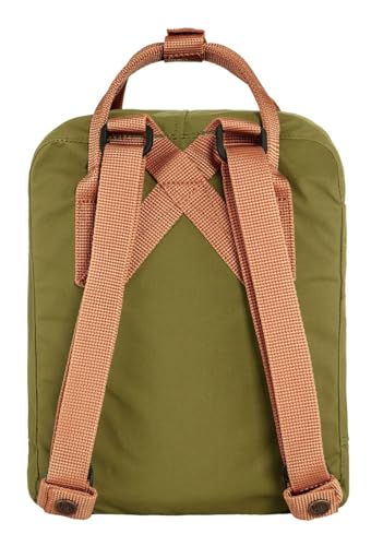 Image of Fjallraven Kanken Mini Backpack - Compact Everyday Carry, Durable Vinylon Fabric - Travel, Foliage Green /Peach Sand