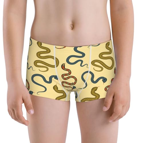Boys' Cotton Boxer Brief Soft Underwear-Various Snake