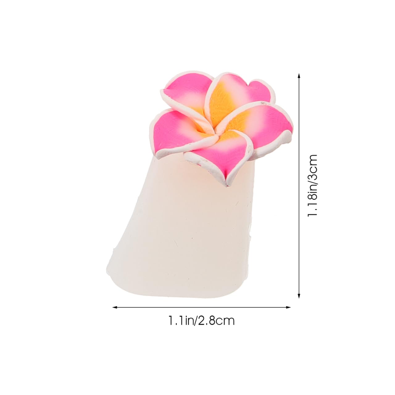 Reusable Silicone Toe Separators for Pedicure with Decorative Flower Design Soft Comfortable Nail Polish Separator Toe Spacers for Manicure and Nail Art 1.18X1.10X0.82 Inch