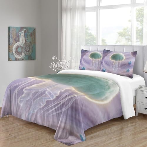 Housse de couette méduse 140x200 cm en microfibre - 5