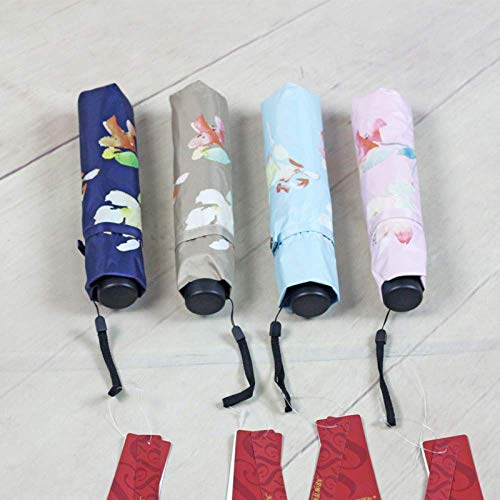 Preisvergleich Produktbild Chuihui Regenschirm Folding Regenschirme UV-Schutz Regenschirme Schwarz Kunststoff Kreative Sonnenschutz Regenschirm Einfach zu Hause zu tragen