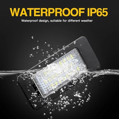 Luces de matrícula LED para Skoda Octavia y Fabia 2012-2016 2 uds 3