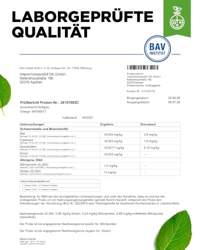 vit4ever Kürbiskernöl Kapseln - 420 Kapseln - 3000 mg pro Tagesdosis