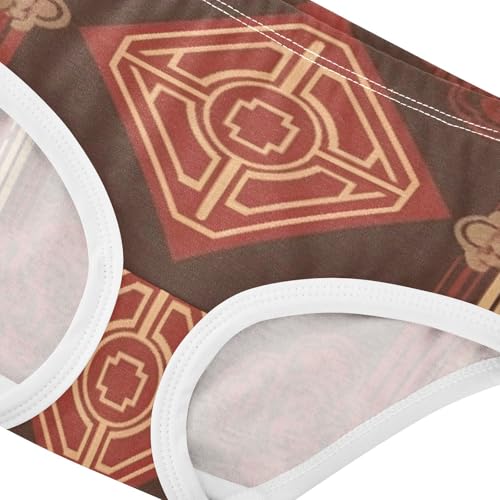 Daily Wear Girls' Panties Comfort Underwear for Toddler Girls Retro Plaid Pattern in Sizes 2T,3T, 4T, 5T, 6Y and 8Y4