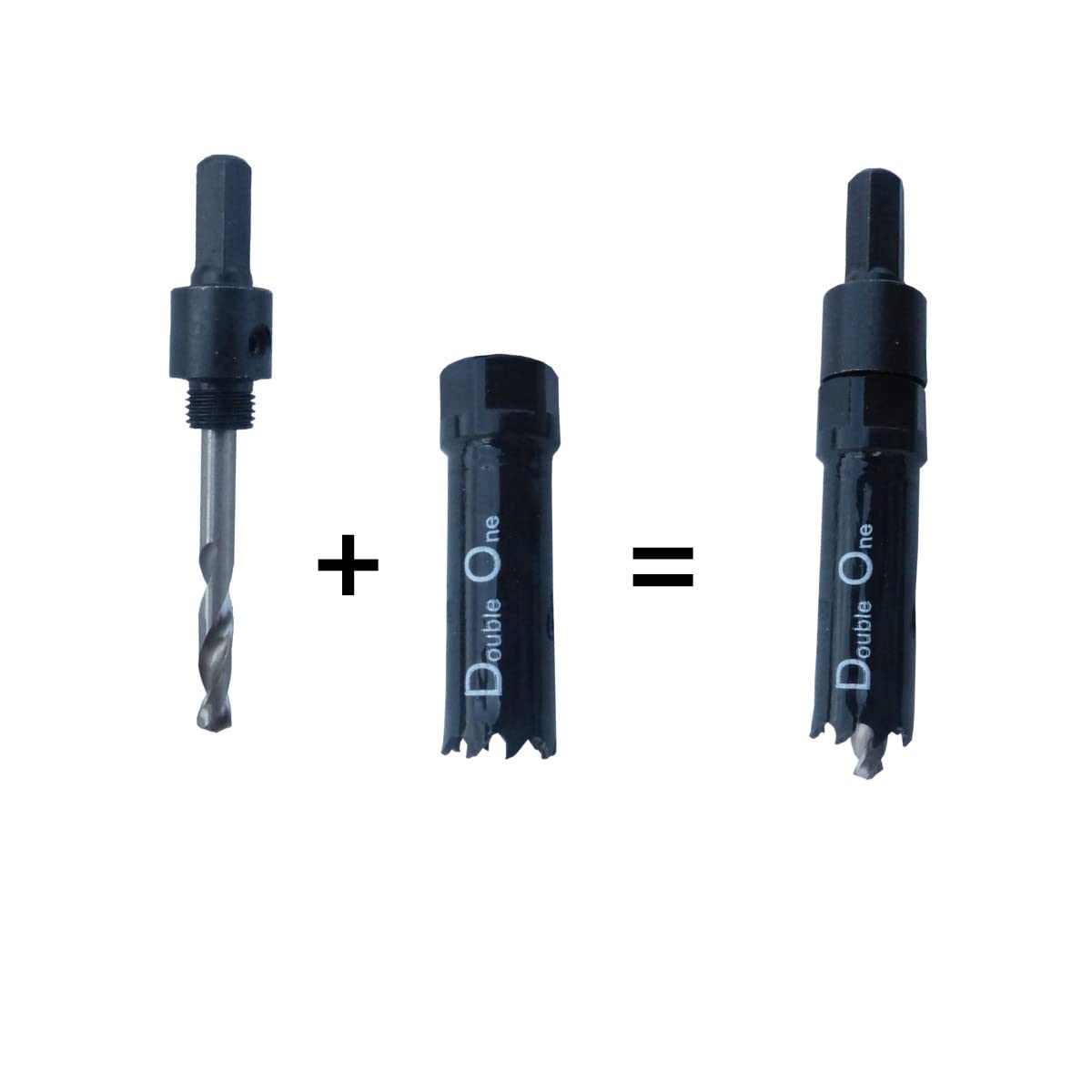Broca de corona Ø17 mm HSS-Bi-Metall Broca de lata, corona de perforación circular con adaptador de Bohrfux.