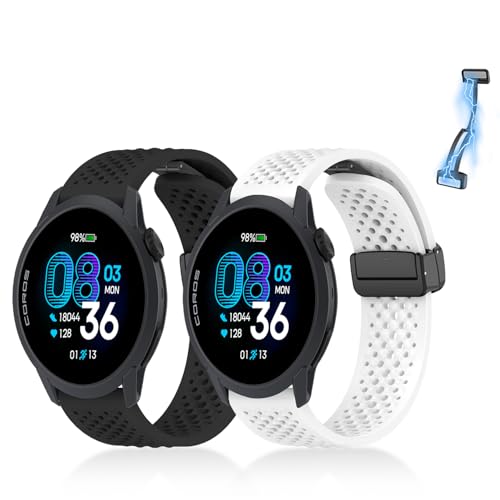 [KONXISA] �����o���h COROS PACE 4/APEX 4 42mm/PACE Pro/PACE 3 �Ή� �o���h quick-release �ʋC���̏_�炩���V���R���x���g �܂肽���ݎ��}�O�l�b�g���ߋ� �f�������p �������� �y�� ���K �ϋv