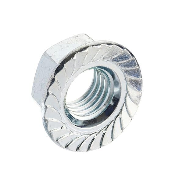 M10 Serrated Flange Hex Nuts - A2 Stainless Steel (Pack of 10) - Image 3