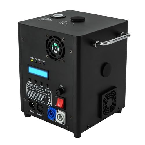 Pyrotechnikmaschinen, WFIETN 700W Pyrotechnik Maschinen, Cold Spark Feuerwerksmaschine mit Fernbedienung, Einstellbare Injektionshöhe Funkenmaschine, Steuerungsmodus: DMX/Fernsteuerung/Display