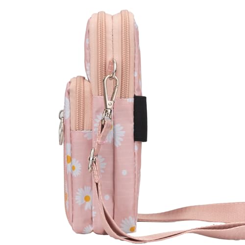 Image of JANKS Small Crossbody Bag for Women - Mini Phone Purses with Crossbody Strap and Wallet - Nylon Arm Bag
