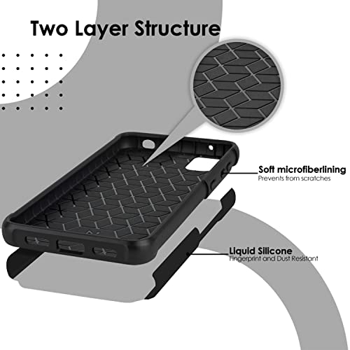 Tjs For Alcatel Tcl 30 Z T602Dl Case, Tcl 30 Le Case, With Tempered Glass Screen Protector, Dual Layer Hybrid Shockproof Drop Protection Impact Phone Case For Tcl 30Z / Tcl 30Le (Bouquet) #TOP6