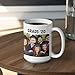 Custom Photo Coffee Mugs, 11 Oz or 15 oz, Personalized Mugs with Picture, Text, Name - Photo GIfts, Custom Mugs with Pictures, Taza Personalizadas