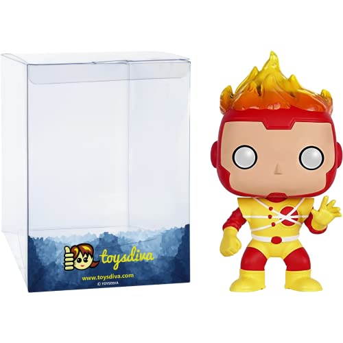 F I Restorm: P O P ! Heroes Vinyl Figurine Bundle With 1 Compatible 'Toysdiva' Graphic Protector (091 - 07264 - B)