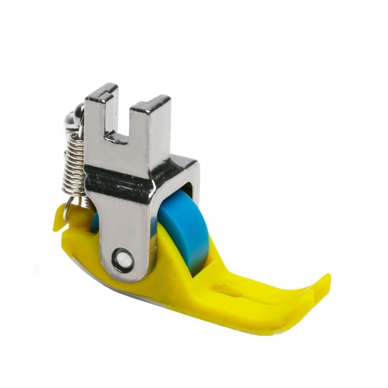 HONEYSEW Teflon Narrow Roller Presser Foot for Industrial Single Needle Lockstitch Sewing Machine Wheel