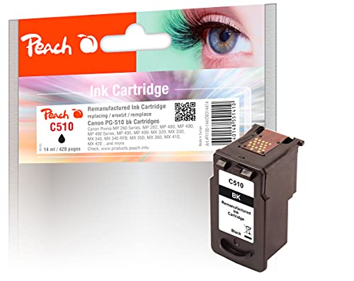 Peach PI100-144 Print Head Cartridge for Canon PG-510 - Black
