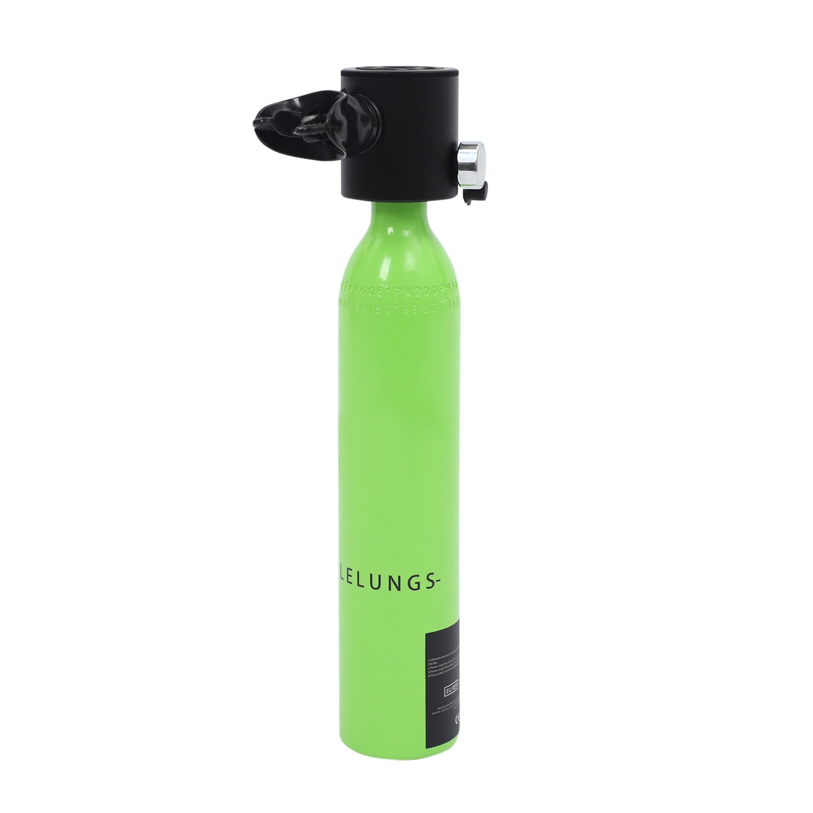 Mini réservoir de plongée sous-marine de 0,5 l, bouteille pulmonaire pour plongée sportive, capacité de 10 à 20 minutes, avec embout en silicone