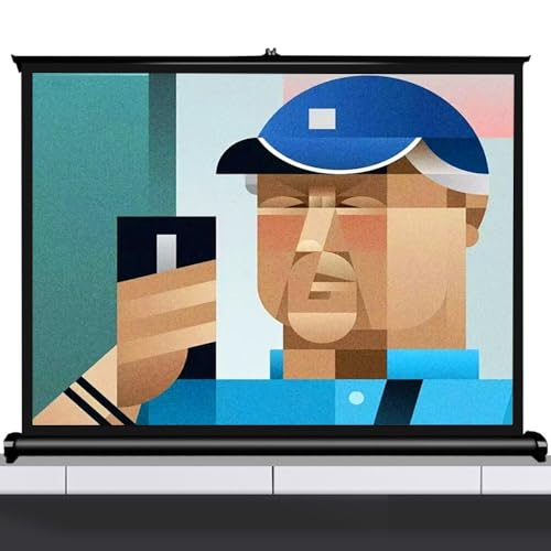 Pantalla Manual de Piso para Proyector 50" 16:9 Portátil