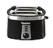 Produktbild SUNTEC Toaster TOA-9028 | 2 Scheiben Toaster mit Brötchenaufsatz | Max. 770-920 Watt | Toaster mit Edelstahl-Applikationen | 2 Schlitz-Toaster in Schwarz mit Krümelschublade | Breite 29,9 cm