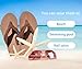 KuaiLu Flip Flops Women Arch Support Yoga Mat Comfortable Summer Beach Walking Thong Cushion Sandals Slip on Pool Outfits Travel Essentials Orthotic Slides Indoor Outdoor Slippers Shoes Brown Size 8