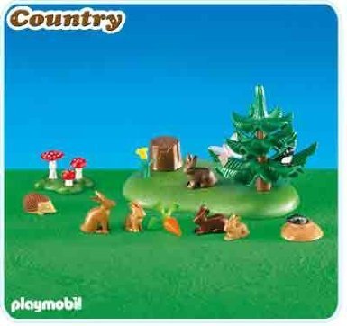 Figurines de petits animaux de la forêt avec accessoires pour enfants