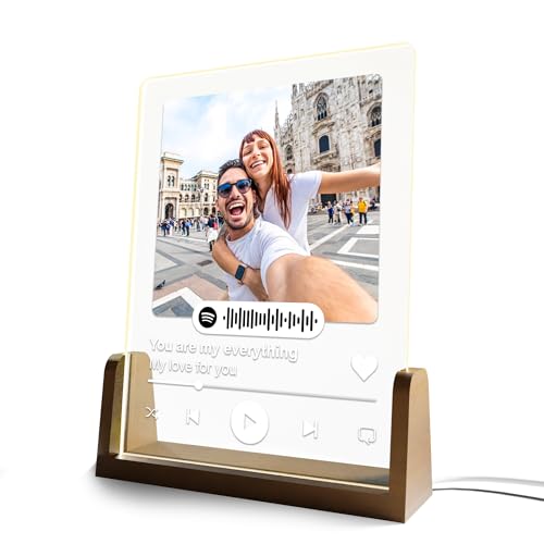 EGD Personalized Spotify Plaque Gifts for Her Him Girlfriend Boyfriend, Custom Picture...