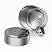 ZERUIDM Stainless Steel Salt and Pepper Shakers Set, 10 OZ Seasoning Spice Shaker with Lid and Handle 127 Holes, Metal Dredge Shaker for Powder Sugar Cooking Kitchen Baking (2 Pieces)