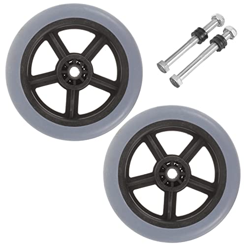 FRCOLOR 2pcs Wheelchair Front Wheels Small Casters for Wheelchair Replacement Parts for Wheelchair Accessories