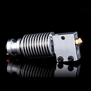 Super Print V6 Volcano DIY All Metal Hotend Titanium Alloy Heat Break Nozzle 1.75/0.4mm for PT100 Prusa I3 MK3 MK3S MK2/ I3 Mega/S/X Series 3D Printer. (Brass Nozzle Kit)