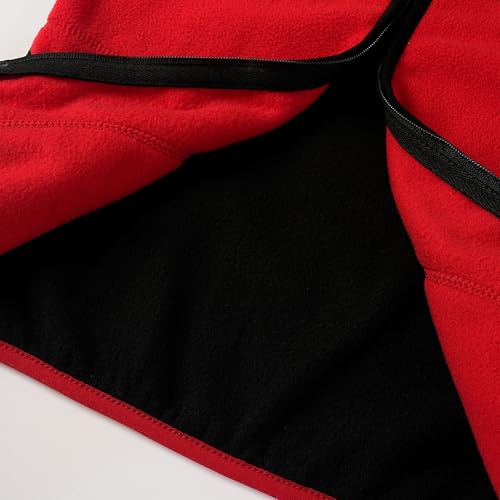 Image of Toddler Boys Girls Fleece Jacket Lightweight Fall Spring 2-12 Years | Soft Anti-Pilling Fleece, Easy Zip-Up, Hand-Warm Pockets, Windproof Stand Collar, Wear Alone or as Layer, Ideal for School