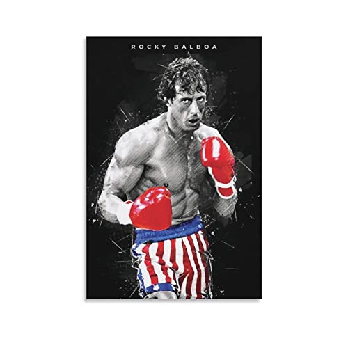 Toile Rocky Balboa pour raviver un mur vide de salon 30x50