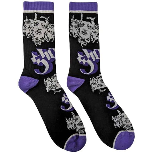 Rock Off officially licensed products Ghost Copia Band Logo Ankle Socks UK Size 7-11, black, Medium