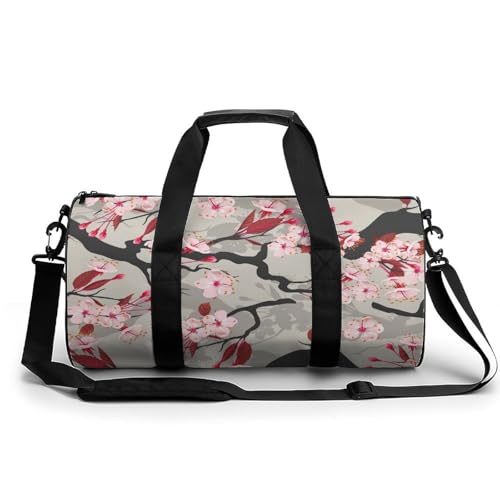 Sac de sport oiseau fleur de pêcher pour ranger toutes vos affaires de voyage
