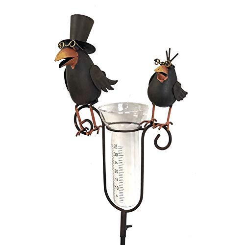 chemin_de_campagne Pathin_de_countryside Rain Gauge with Spike Plant Decoration Garden 143 cm x 21 cm x 10 cm