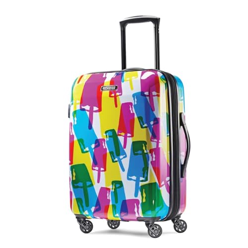 Image of American Tourister Moonlight Hardside Expandable Luggage with Spinner Wheels, Popsicle, Carry-On 21-Inch