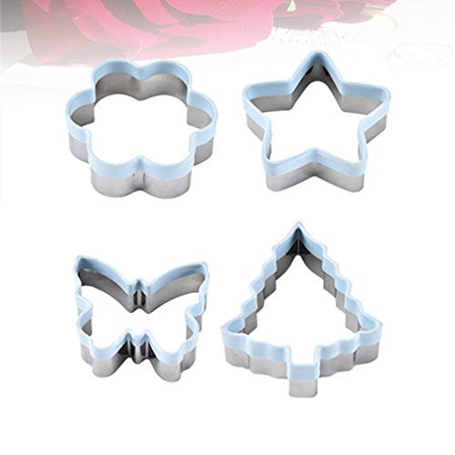4 Pcs Cortador De Biscoito Cortadores De Biscoito Bonitos Cortadores De Biscoito De Natal Cortadores