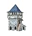 UMBUM Paper Craft Kit - Medieval Castle Top Tower with Figures - Blue - 4.25