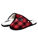 Lucky Brand Boy's Plaid Scuff Slippers – Cozy Comfort with Stylish Plaid Design for Boys