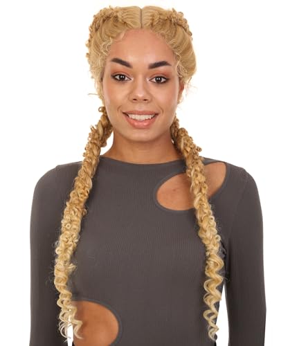 LUXLUXE Renee 27-inches ½Lace+Part French Butterfly Lace Braided Wig, Heat