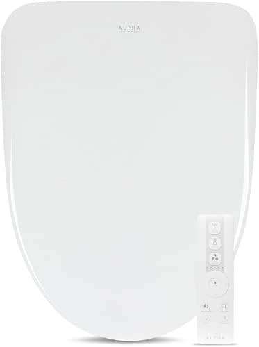 ALPHA BIDET iX Pure Bidet Toilet Seat in Elongated White