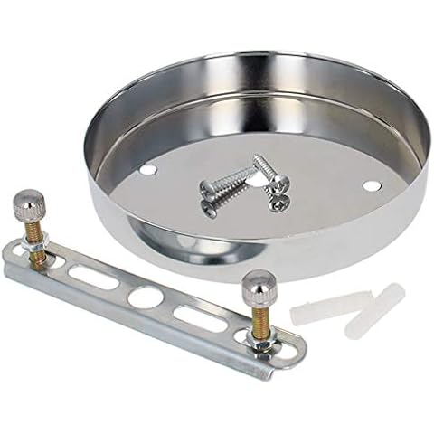 Othmro Ceiling Light Plate Kit 4.72"x0.79" Pendant Light Fixtures Chrome Chassis Base for DIY Pendant Lamp 1 Pcs Cover