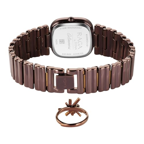 Titan brown luxury watch – image 4