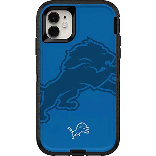 Skinit Decal Skin Compatible with OtterBox Defender iPhone 11 Case - Officially Licensed NFL Detroit Lions Double Vision Design