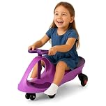 Curvaso Wiggle Kids Push Ride On Car Swivel Scooter Childrens Indoor Outdoor Twist Gyro Toys Girl Pink Purple