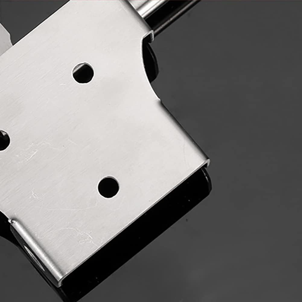 Stainless Steel Lock Buckle，Brass Hasp Clasp Latch Lock,Durable Stainless Steel Lock Staple Practical Door Latch Hardware Gate Hasp Slide Bolt Safety Trumpet Home(A)