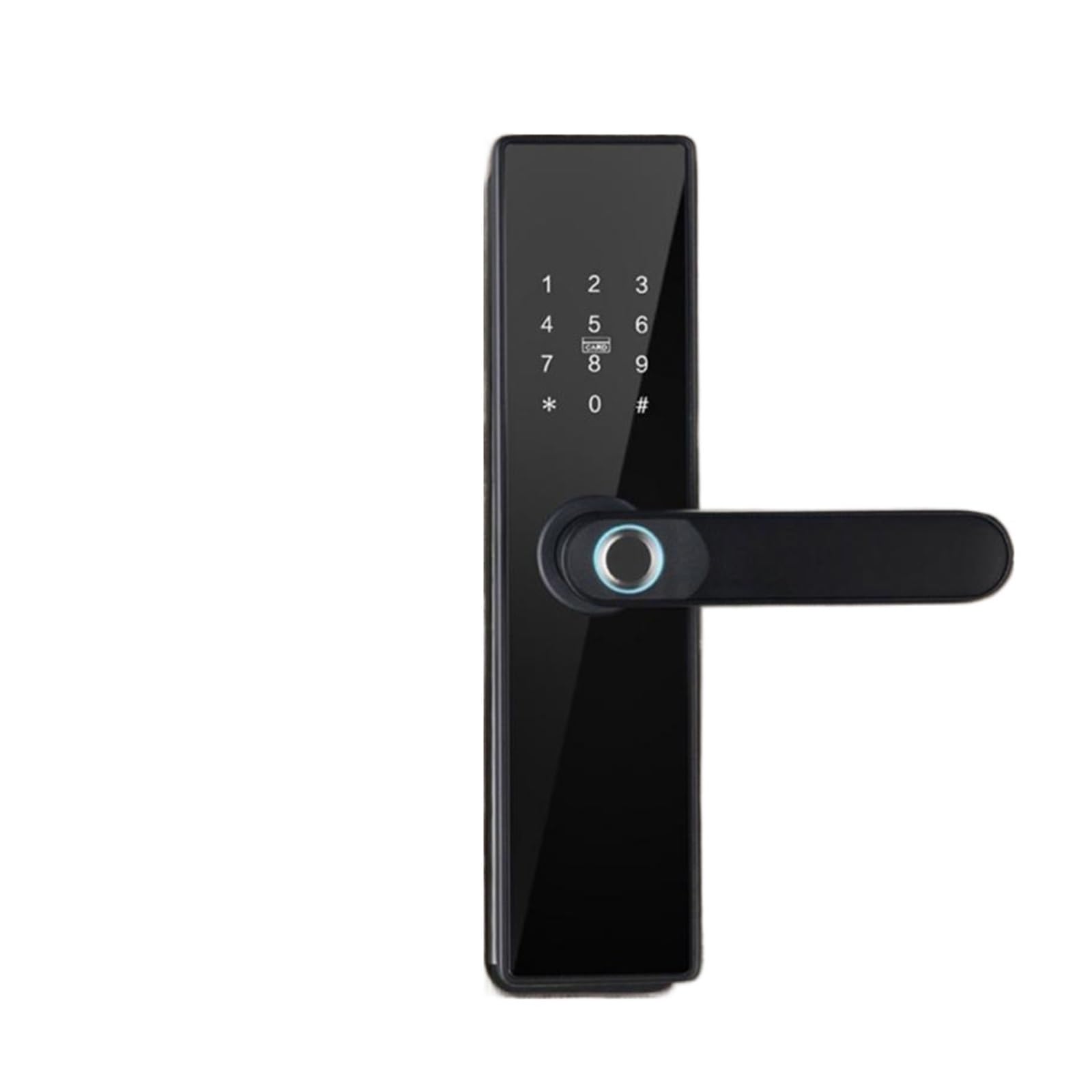 Smart Door Lock, Tuya WiFi Electronic with Biometric APP Remotely/Biometric Fingerprint/Smart Card/Password/Key Unlock