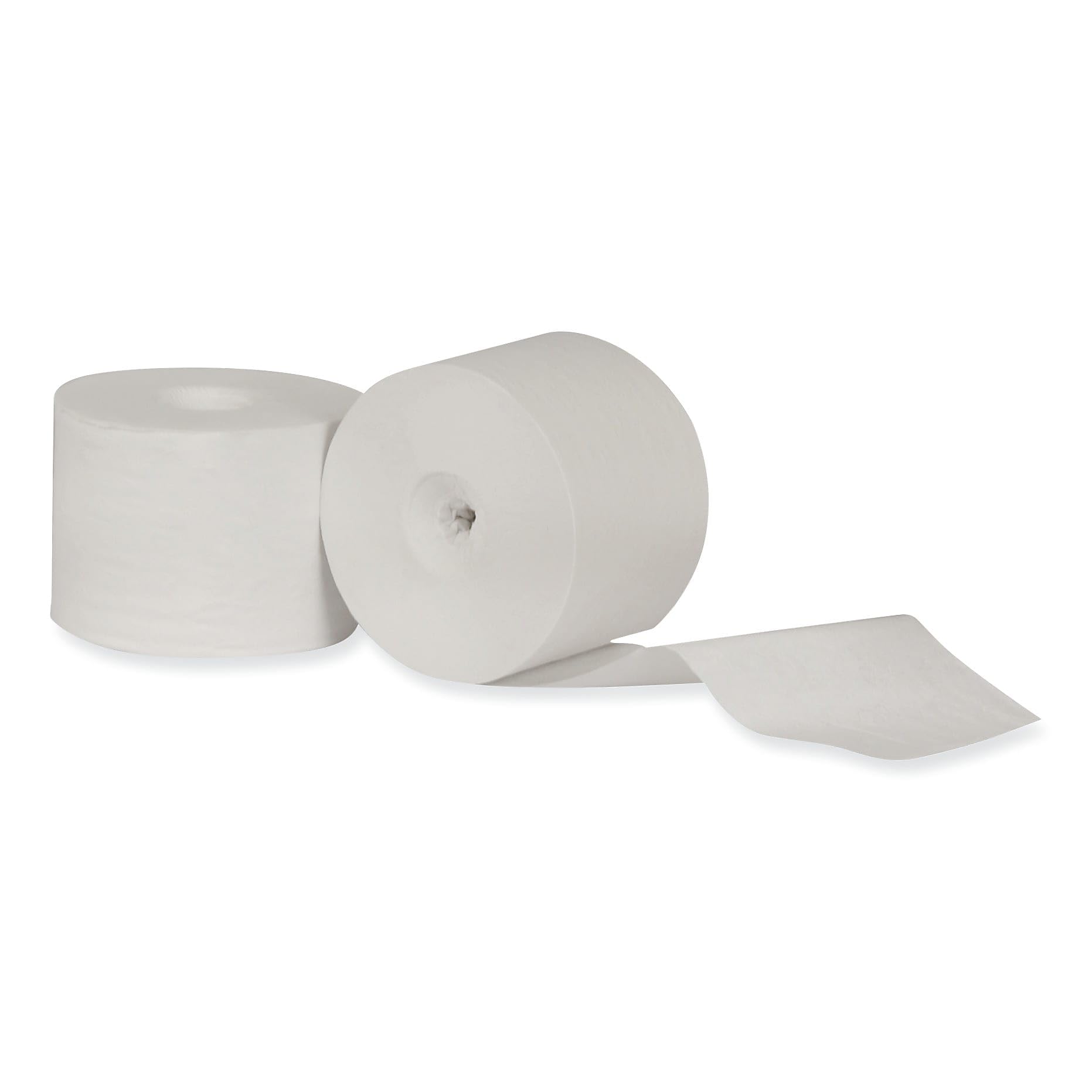 Coreless High-Capacity Toilet Paper Roll by Tork – 250 ft, Paper,Wood, White, Model 472884