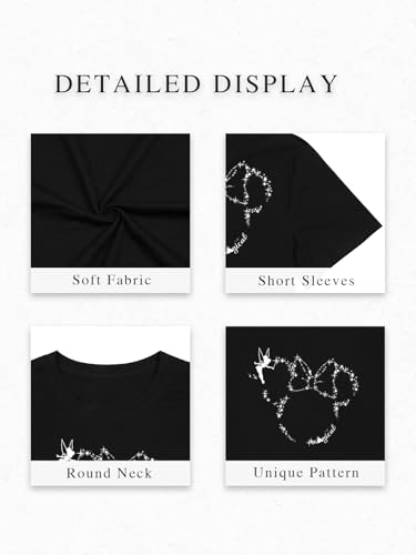 Women Magical Shirts Cute Graphic Tshirts Funny Vacation Holiday Short Sleeve Casual Tee Top4