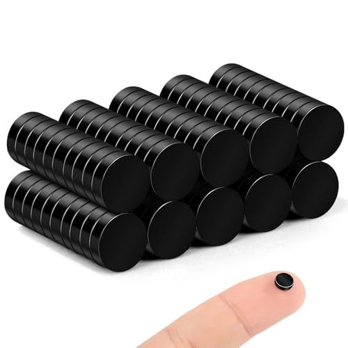 Image of TRYMAG Mini Neodymium Disc Magnets, 100Pcs 6x2MM Rare Earth Magnets for Whiteboard, Crafts, DIY, Science, Office