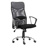 ★ Sedia da scrivania in stile esecutivo con sedile e schienale imbottiti e braccioli imbottiti per un comfort extra.